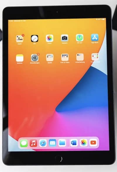iPad 8th Gen Silver Grey PUBG warrior tablet