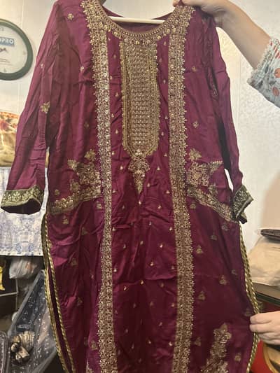 Cotton silk 3 piece suit formal semi formal brand ASIM JOFA