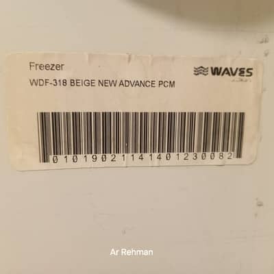 Waves Double Door Deep Freezer WDF-318 – Excellent Condition – Like Ne