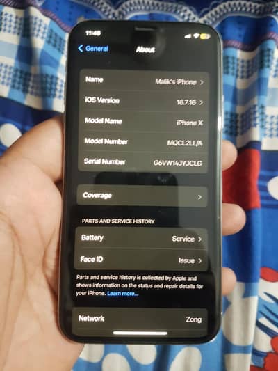 iPhone x pta approved with box 64gb read add(03125079203) contact nmbr