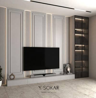 Media wall designing, Console wall, Bed walls designing, Renovation