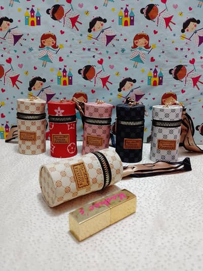 lipstick  Pouches With Keychain