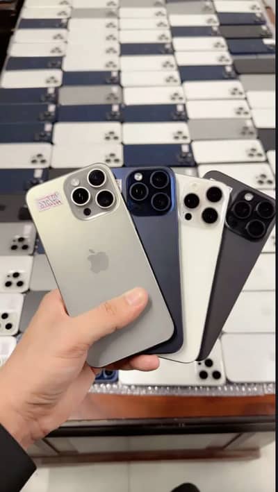 iPhone 15 pro max official PTA water pak  10by10 condition original