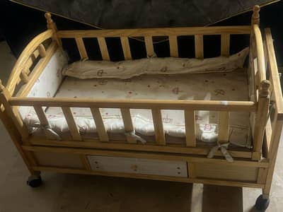 Newborn Baby Wooden Cot