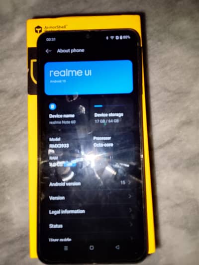 realme note 60 urgent sell