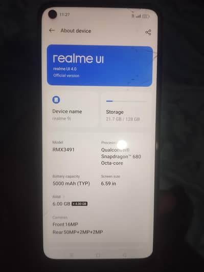 realme 9i   6gb 128gb only mobile