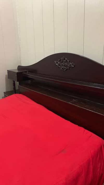 double bed with mattress