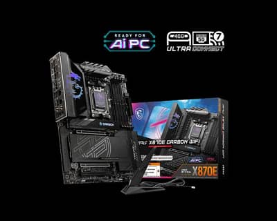 MSI MPG X870E Carbon Wifi DDR5 AMD AM5 ATX Motherboard