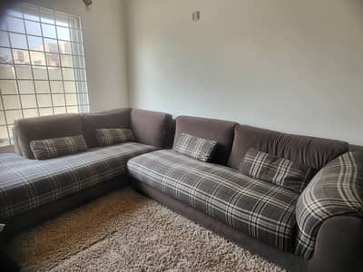 L shape with sofa cme bed & Single seat