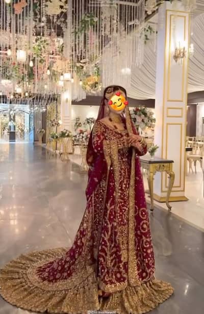 bridal dress by Meena Kaari