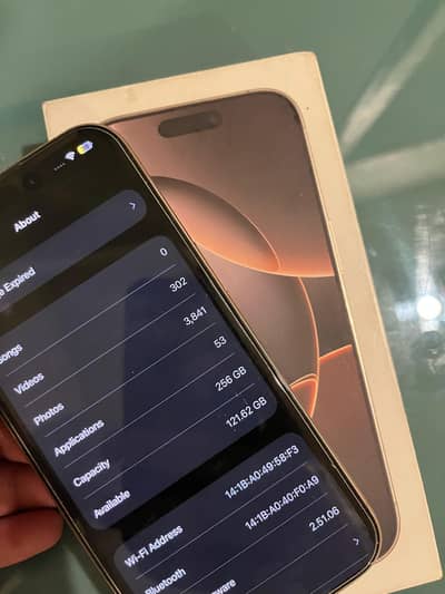 iphone 16 pro jv 256gb with box