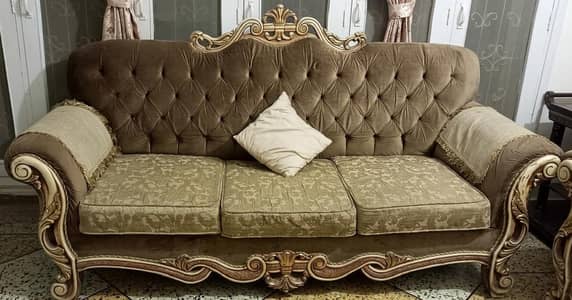 7 Seater Wooden Sofa Set