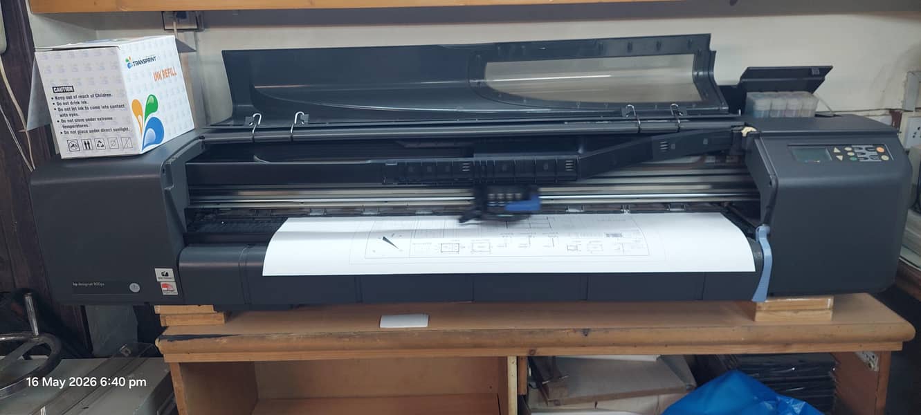 HP DesignJet 800PS 42" Large Format Plotter Printer Working Condition 5