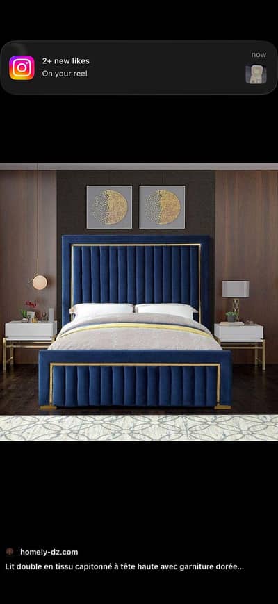 Bed said table with Dressing