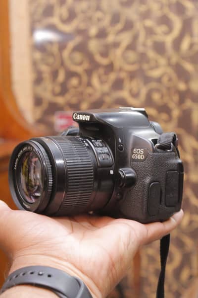 Canon 650d with 18/55mm lens