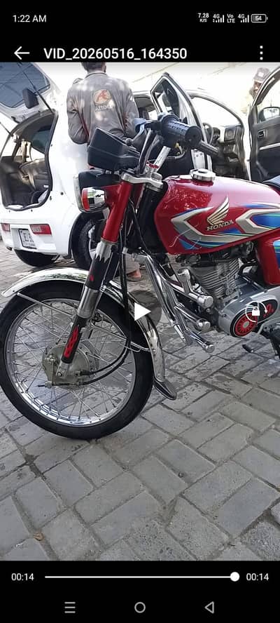 Honda CG 125 2024 model red color