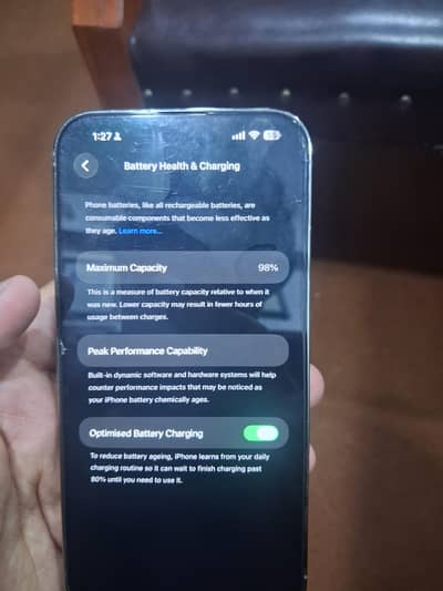 iPhone 14 promax golden color 98% battery health
