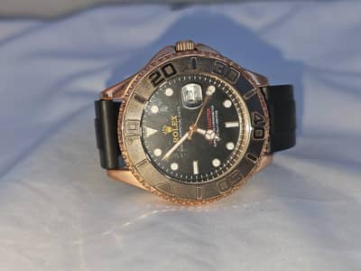 Rolex Style Luxury Watch with Date & Premium Lock – Night Glow