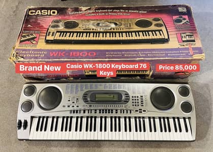 Casio WK-1800 Keyboard 76 Keyboard Brand new, Pinao, Keyboard, Guitar,