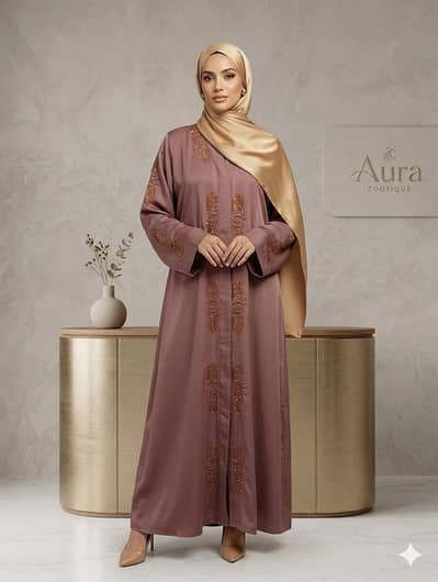 heavy embroidery Dubai Abayas