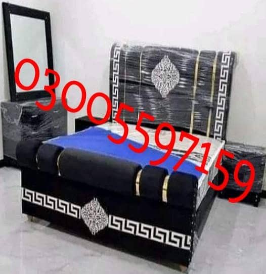 king size bed| wood bed set| bed side table dressing| solid single bed 19