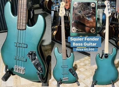 Squier Fender Bass Guitar / Grand Piano / Keyboard / Amplifier