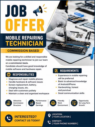Mobile repairing boy