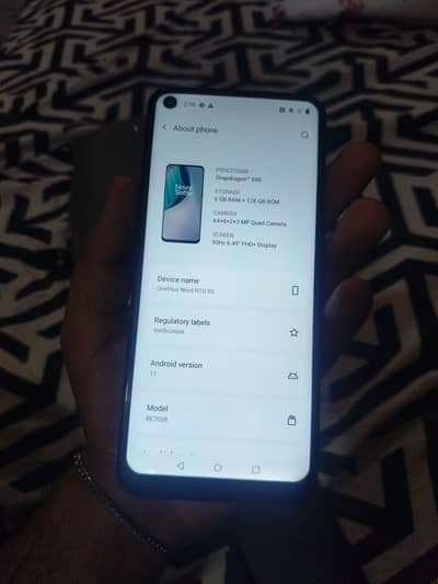 OnePlus N10 5G PTA approved 6GB 128GB