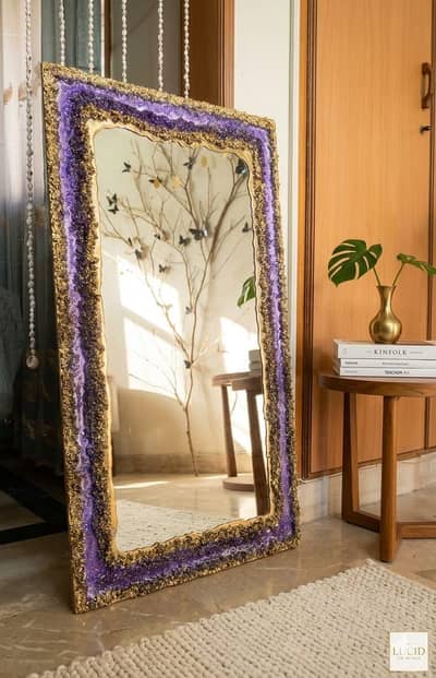 Mirror resin art