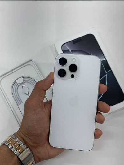 IPHONE 16 pro max FACTORY WHITE COLOUR