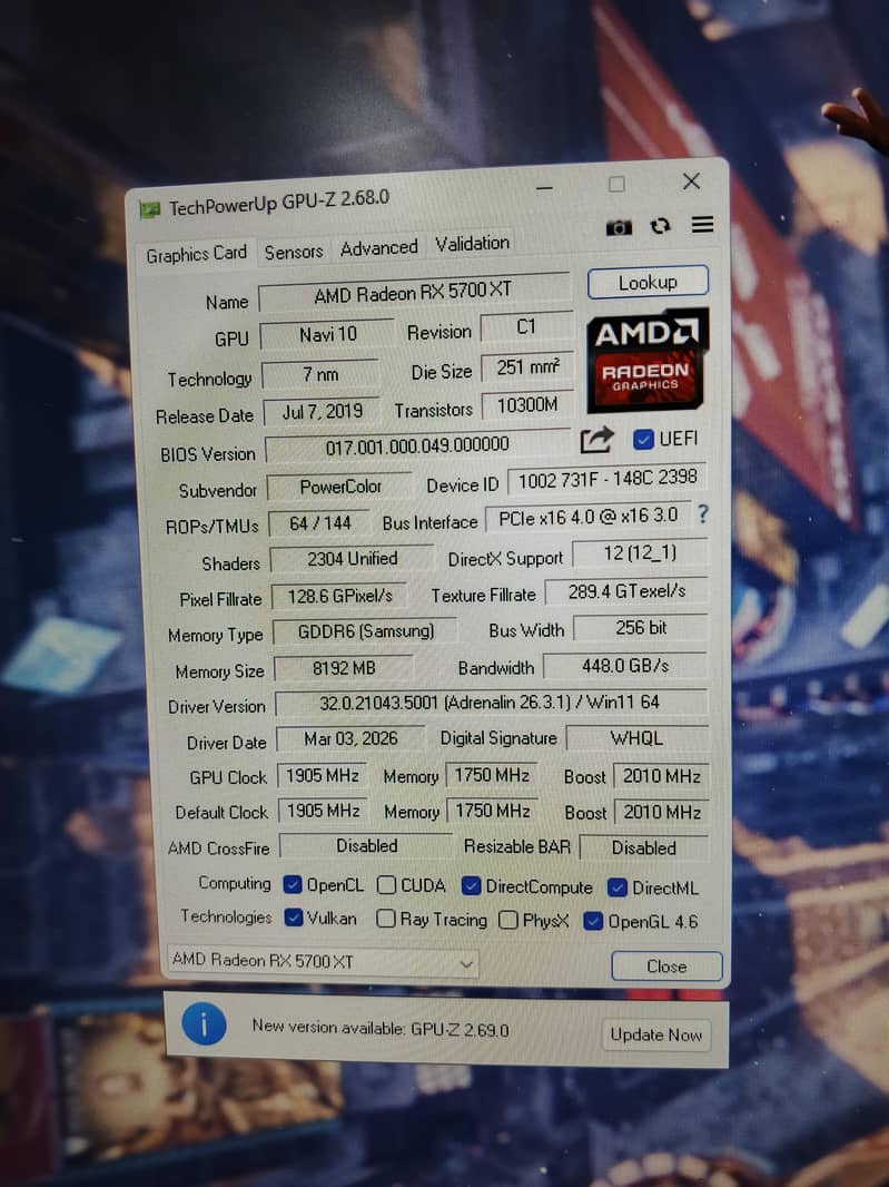 Rx 5700xt Red devil 4