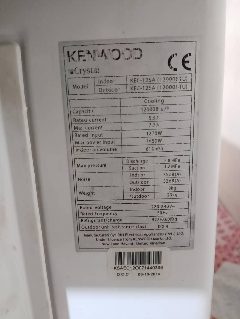 Kenwood Crystal  Split Unit 3