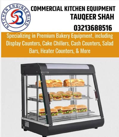 Commercial Food Display Warmer Double Side Open/ Hot Case China