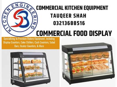 Commercial Food Display Warmer Double Side Open/ Hot Case China