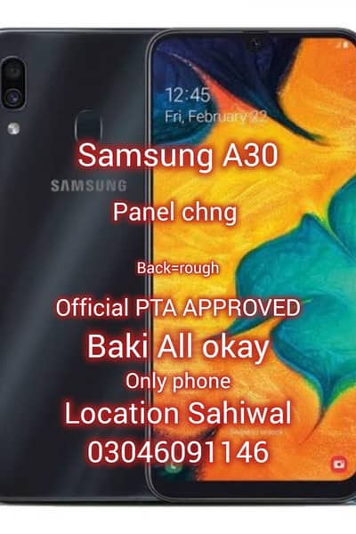 Samsung A30 Official pta approved