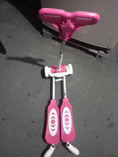 pink colour scooter