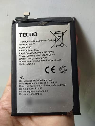 Battery Tecno Spark 6 Go Original