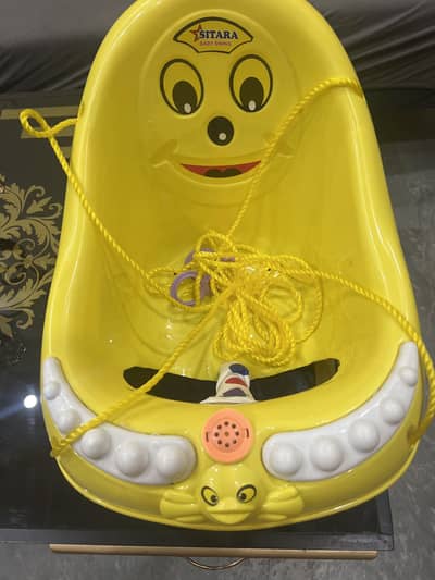 Musical comfortable baby swing