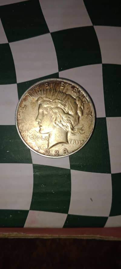 Rare antique 1923 US Silver Dollar Coin