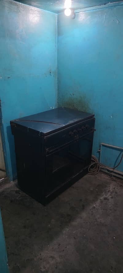Black Gas Stove & Oven on Sale (Working Condition)