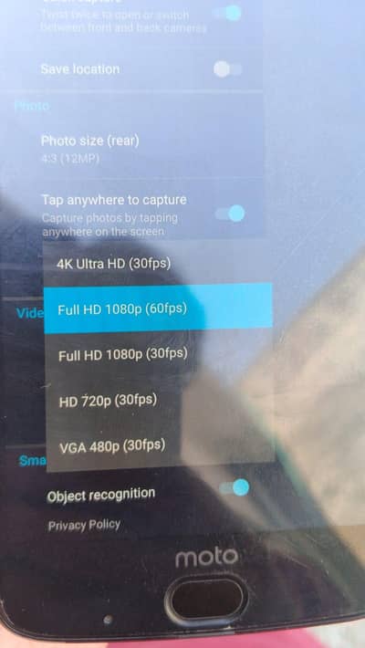 moto z2 force non pta 10/10 condition  4 64gb