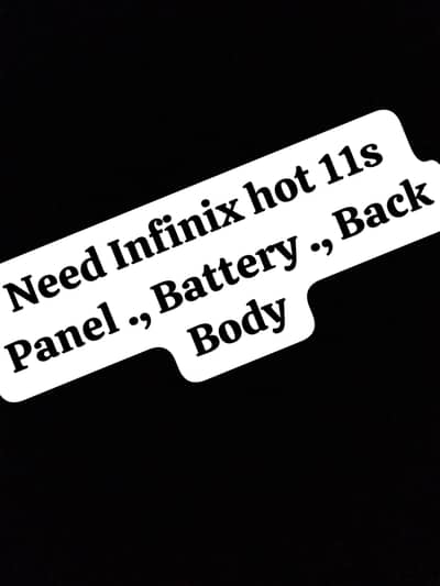 Need I finix hot 11s panel ,battery And back body