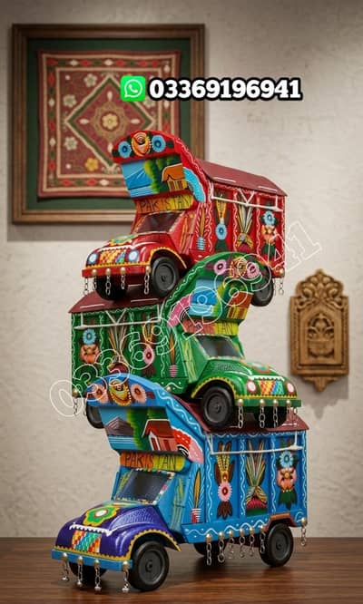Wooden Decoration Handmade Truck