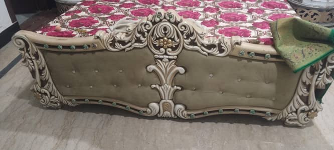 Double Bed with side tables and Dressing table