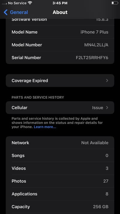 I phone 7 plus 256GB non pta
