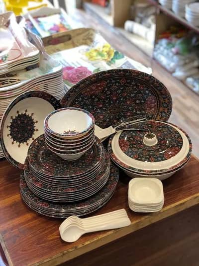 premium quality melamine 65 pieces dinner set