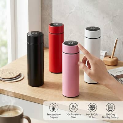 LED Temperature Water Bottle / Smart Thermos Bottle