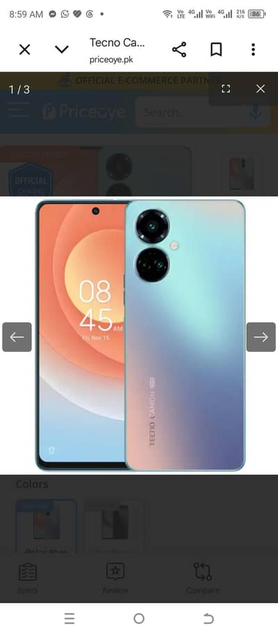 Tecno come 19pro full box
