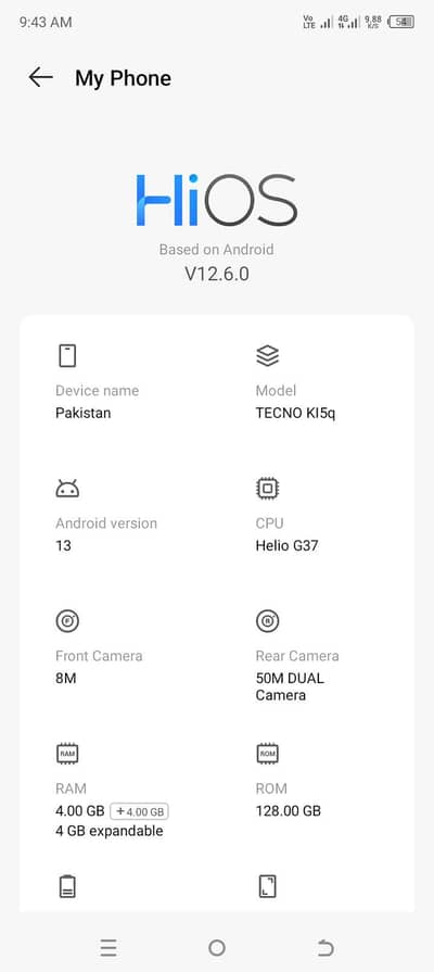 tecno spark 10. . . . . model.   15q