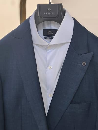 New Charcoal Branded two piece pant coat